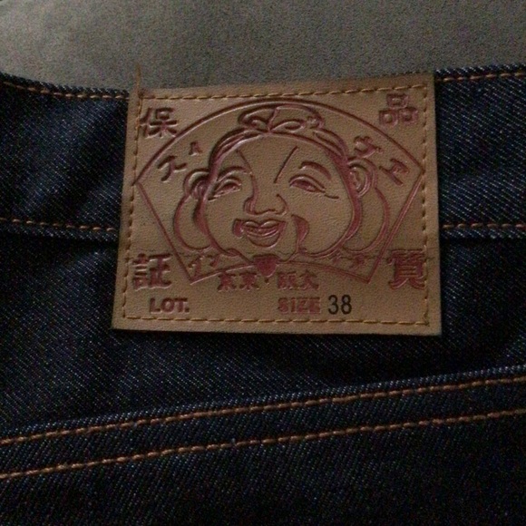 NEW EVISU DENIM SHORTS MENS 38 - Picture 3 of 4